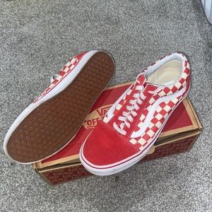 Size 10 checkered vans (Used)